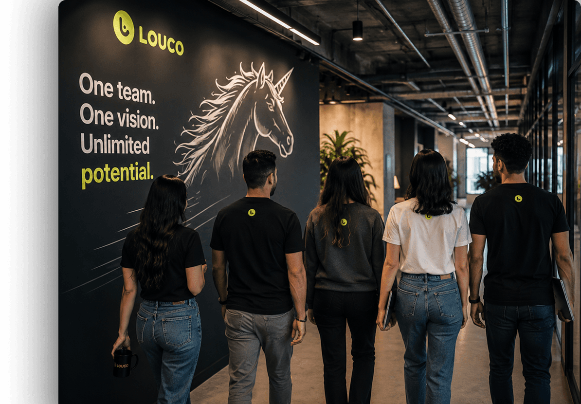 Louco-Team im Büro